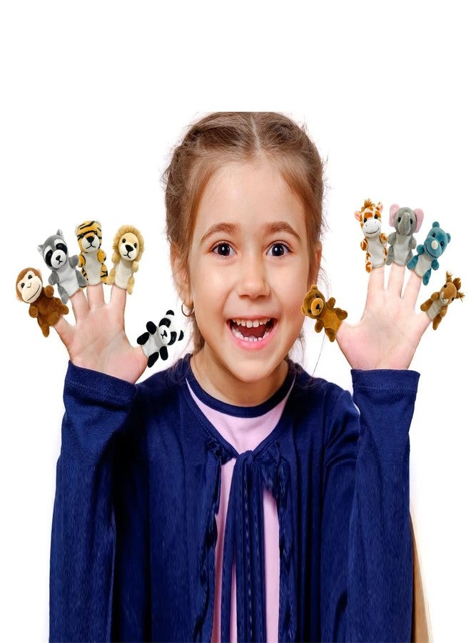 JUSTQUNSEEN 12Pcs Finger Puppets Set Jungle, Soft Plush Toy for Kids Realistic Jungle Plush Animal Finger Puppet Role-Playing Story Finger Puppet Animal Soft Toy for Kids - Image 5